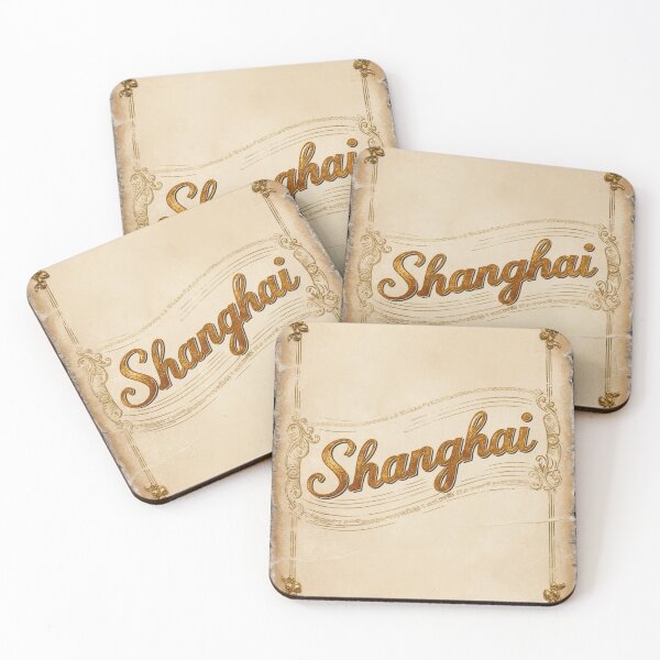 Item preview, Shanghai China Vintage Travel Retro Postcard Design designed and sold by TravelPostcardGems.