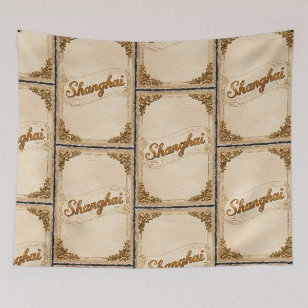 Item preview, Shanghai China Vintage Travel Retro Postcard Design designed and sold by TravelPostcardGems.