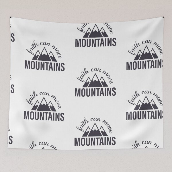 Item preview, Bible Verse - Faith Can Moves Mountains  designed and sold by CrossCrafted.