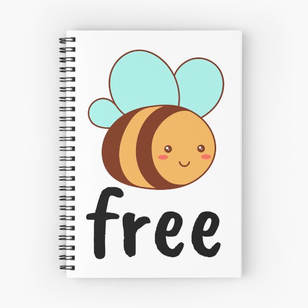 Item preview, Cute little bee with the message Be free designed and sold by mysummerland.