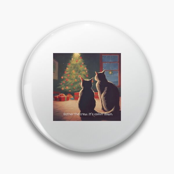 Item preview, Christmas cats planning destruction designed and sold by Petthecatshop.