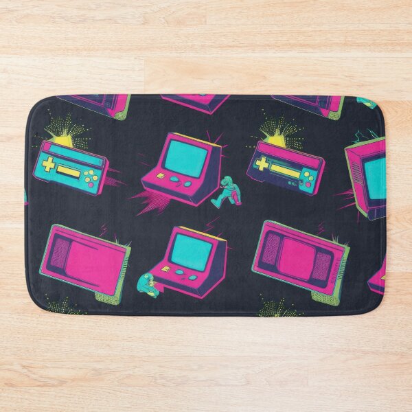 Item preview, vintage TVs with joysticks pattern 90s arcade designed and sold by Expressions-Sel.