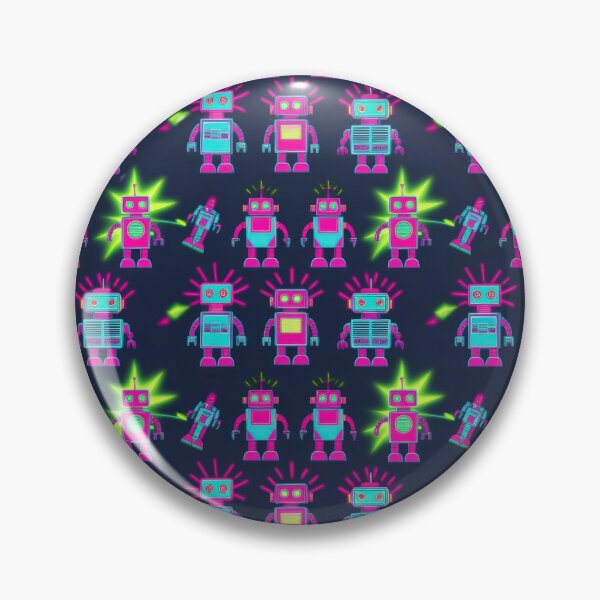 Item preview,  vintage Robots pattern 90s arcade designed and sold by Expressions-Sel.