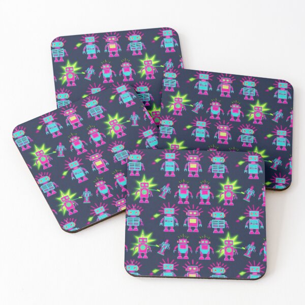 Item preview,  vintage Robots pattern 90s arcade designed and sold by Expressions-Sel.