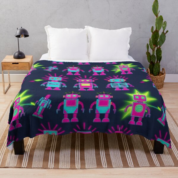 Item preview,  vintage Robots pattern 90s arcade designed and sold by Expressions-Sel.