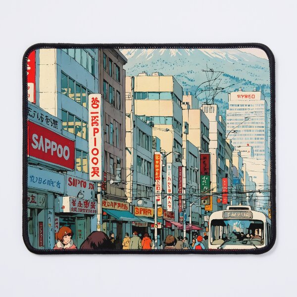 Item preview, Sapporo Japan Retro Anime Girl 80s Vintage Travel designed and sold by Retro-Anime9.