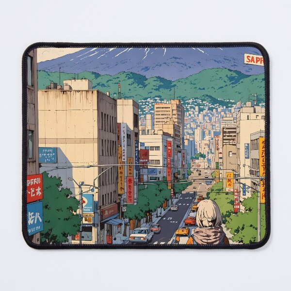 Item preview, Retro Anime Girl in Sapporo Japan 80s Vintage Travel designed and sold by Retro-Anime9.