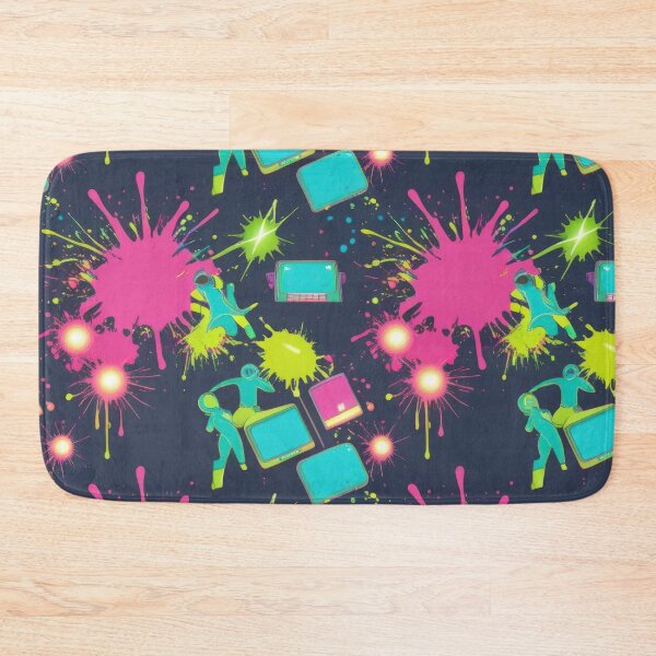 Item preview, colored paint splashes pattern 90s arcade designed and sold by Expressions-Sel.