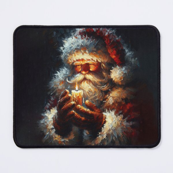 Item preview, Santa Holding Candle in Warm Glow designed and sold by MarinaFila.