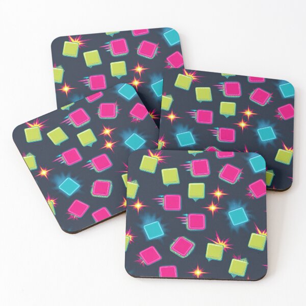 Item preview, colored Squares  pattern 90s arcade designed and sold by Expressions-Sel.