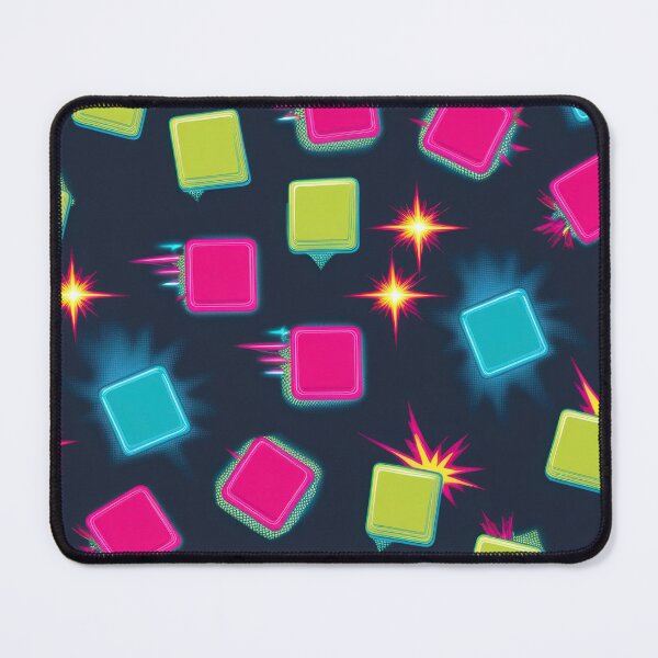 Item preview, colored Squares  pattern 90s arcade designed and sold by Expressions-Sel.