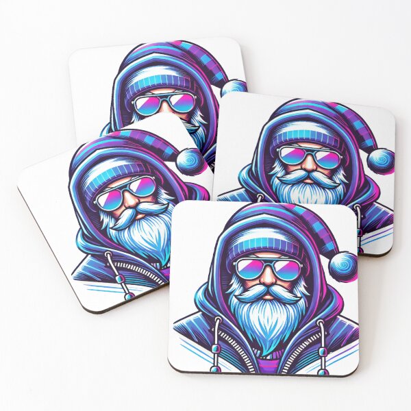 Item preview, Hawaiian Santa with Surfboard and Tropical Shirt designed and sold by lubushop1.