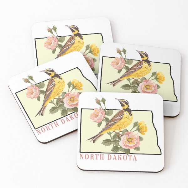 Item preview, North Dakota State Bird and Flower designed and sold by adventurehaven.