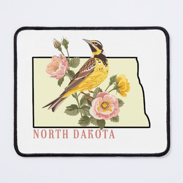 Item preview, North Dakota State Bird and Flower designed and sold by adventurehaven.