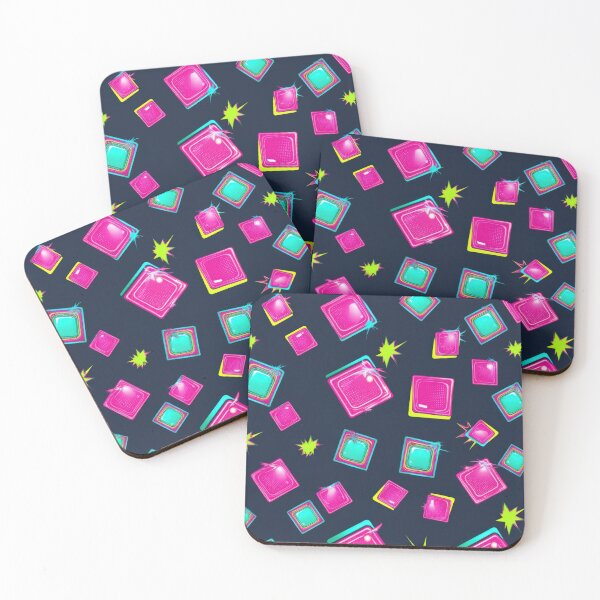 Item preview,  Retro colored Squares  pattern 90s arcade designed and sold by Expressions-Sel.