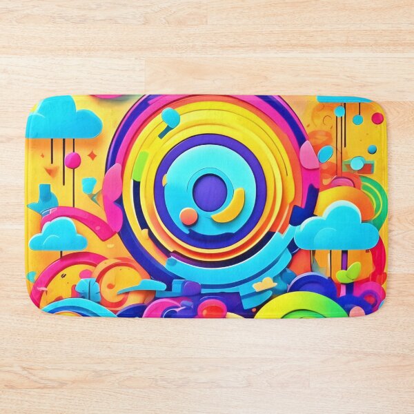 Item preview, Colorful Chaos In Whimsical Wonderworld designed and sold by Health And Fitness Posts e-Store.