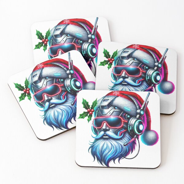 Item preview, Cyberpunk Santa Claus Christmas Art designed and sold by lubushop1.