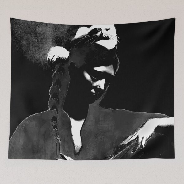 Item preview, Cat on my Head Monochrome by iServalan for Tale Teller Club Music  designed and sold by Tale Teller Club.