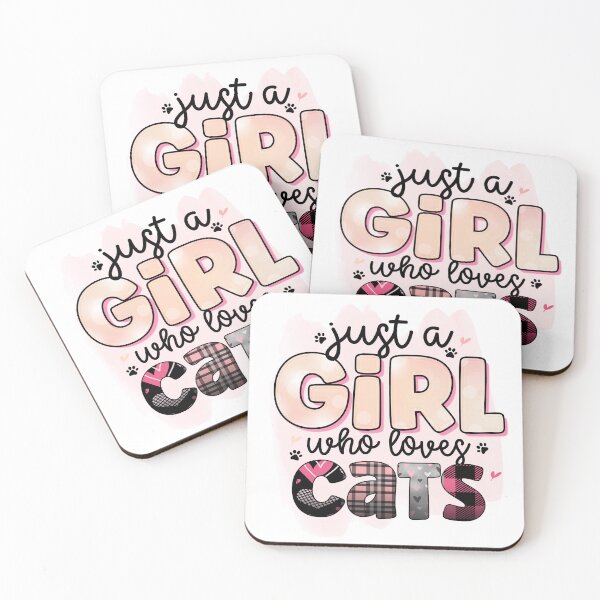 Item preview, Just a girl who loves cats. designed and sold by AnlizArtShop.