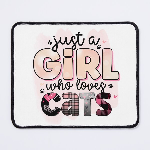 Item preview, Just a girl who loves cats. designed and sold by AnlizArtShop.