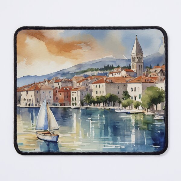 Item preview, Split Croatia Watercolor designed and sold by Magnolia Valley Art.