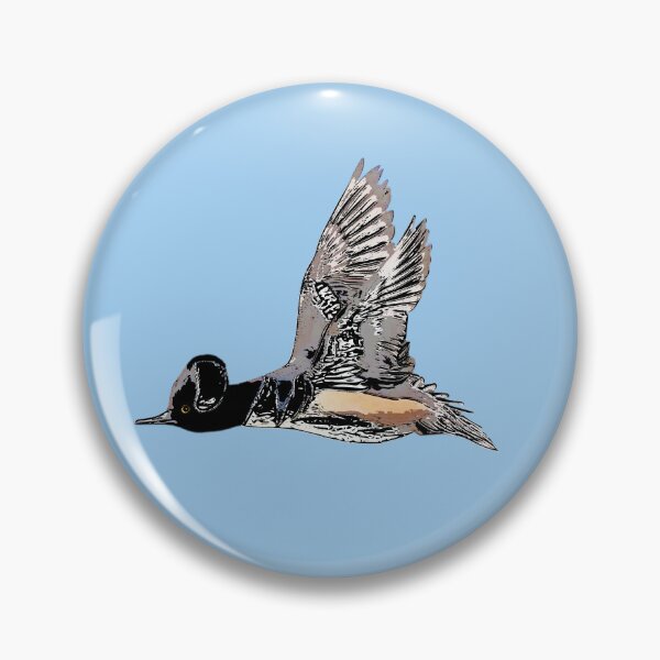Item preview, Hooded Merganser Black Alternate Design  designed and sold by designsasstultd.