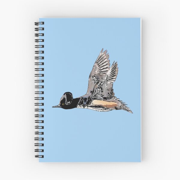 Item preview, Hooded Merganser Black Alternate Design  designed and sold by designsasstultd.