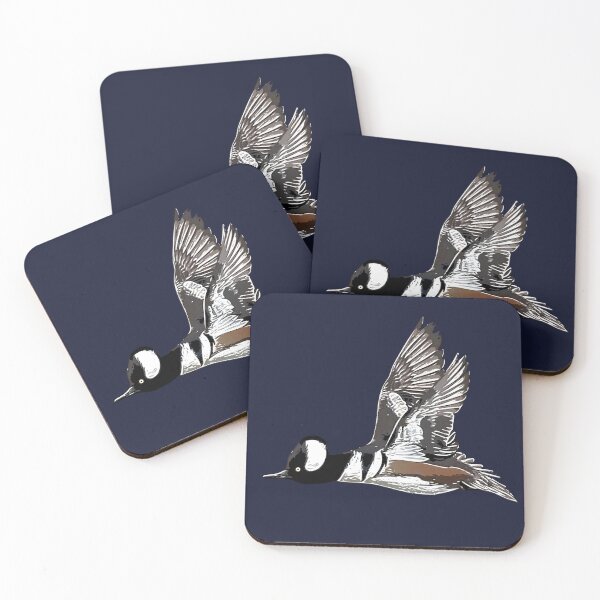 Item preview, Hooded Merganser White Alternate Design  designed and sold by designsasstultd.