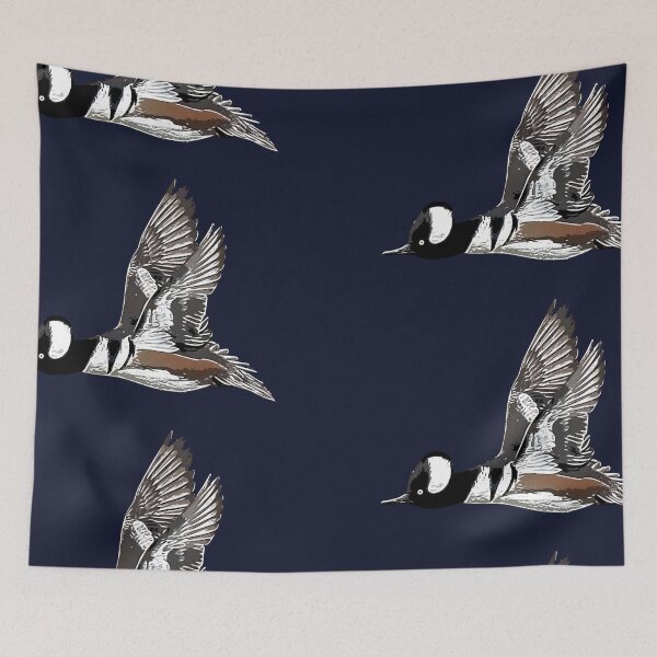 Item preview, Hooded Merganser White Alternate Design  designed and sold by designsasstultd.