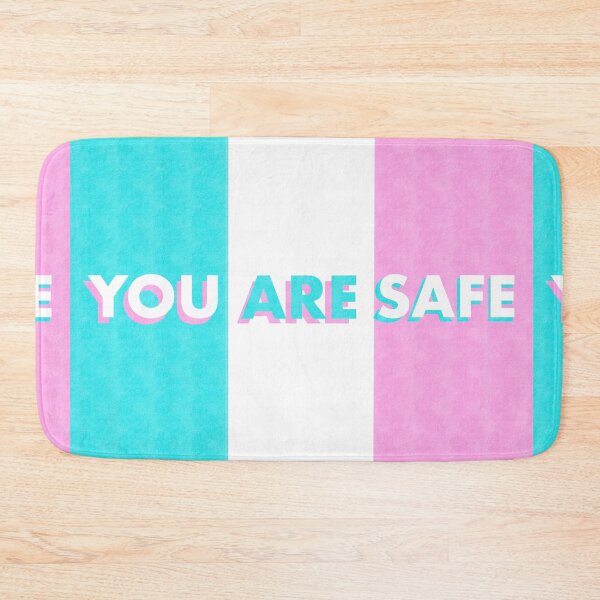Aperçu de l'œuvre Impression risographique napolitaine LGBTQIA Trans Ally You Are Safe créée et vendue par fancysarah.