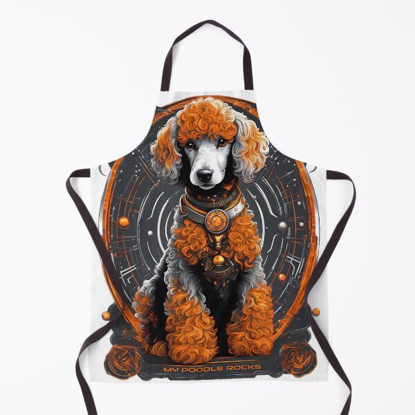 Item preview, Futuristic Poodle in a Sci-Fi Cosmic Realm | My Poodle Rocks designed and sold by MystiqSlav.