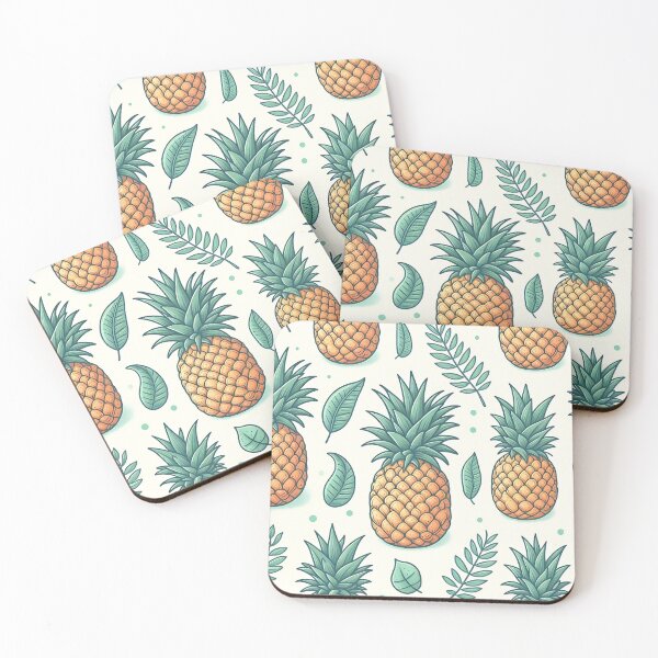 Item preview, Pineapple & Leaves Pattern designed and sold by Haji  Kamora.