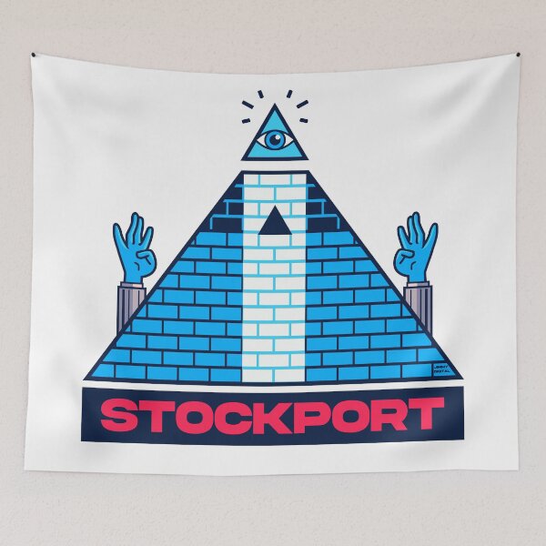 Item preview, Stockport Pyramid (illuminati / all seeing eye) designed and sold by jimmy-digital.