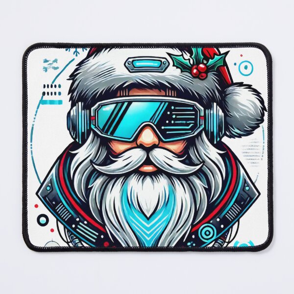 Item preview, High-Tech Santa Claus with Futuristic Sunglasses designed and sold by lubushop1.