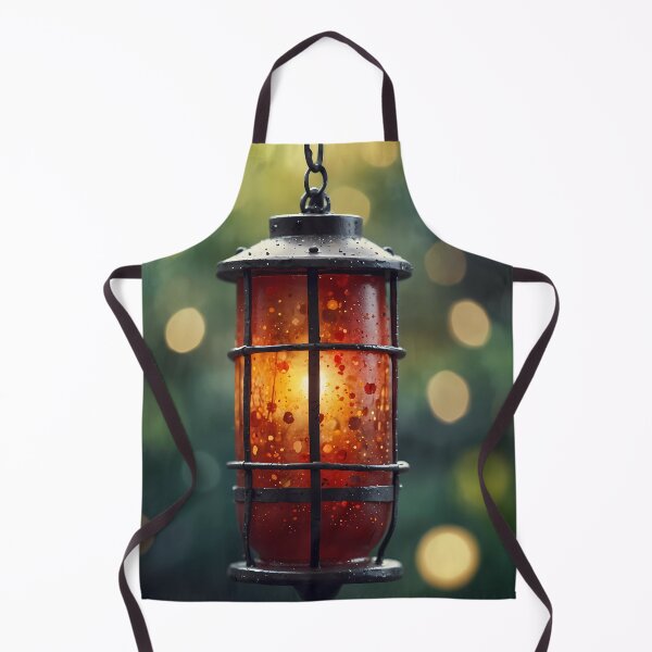Item preview, Vintage Lantern with Warm Glow and Bokeh designed and sold by Vitalka-uk.