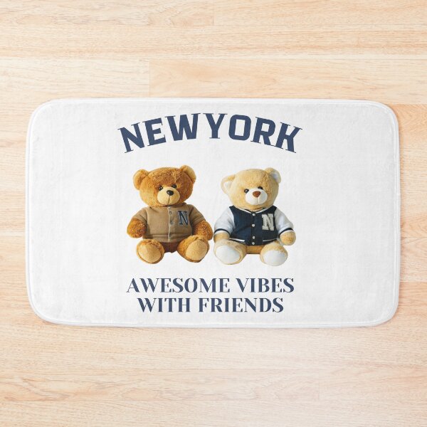 Item preview, Two Cool Teddy Bears in New York College Jackets | Fun Vibes with Friends Design designed and sold by Colorful-Garden.
