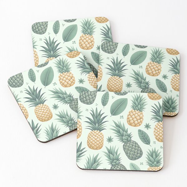 Item preview, Pineapple & Leaves Pattern designed and sold by Haji  Kamora.