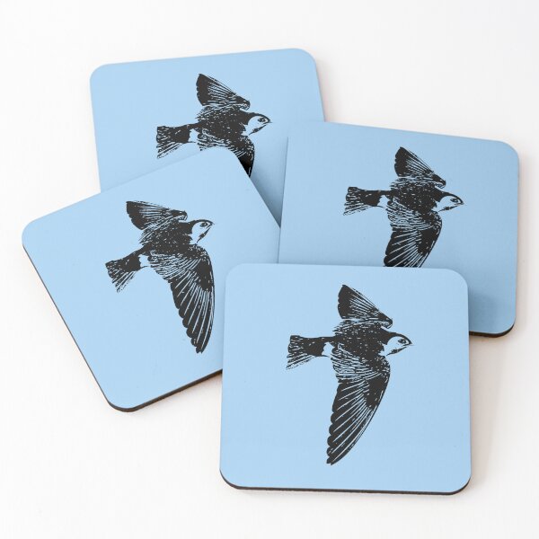 Item preview, Violet-green Swallow Black Design  designed and sold by designsasstultd.