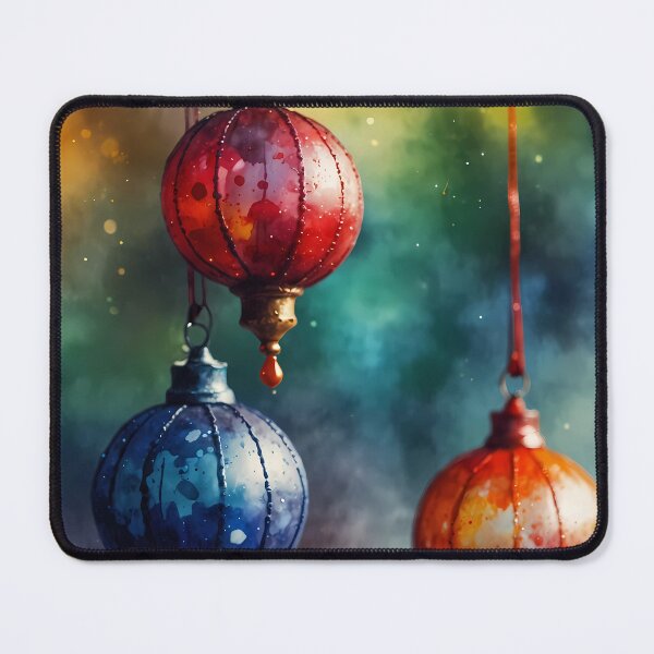 Item preview, Colorful Hanging Lanterns with Dreamy Background designed and sold by Vitalka-uk.