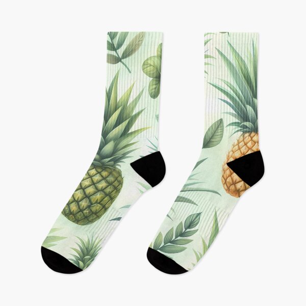 Item preview, Pineapple & Leaves Pattern designed and sold by Haji  Kamora.