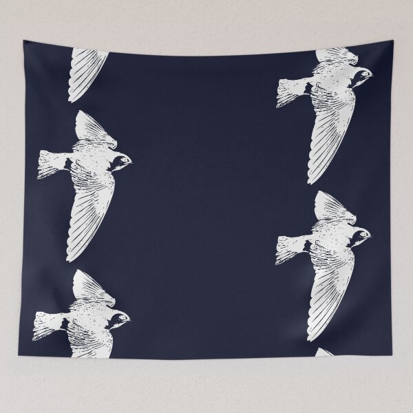 Item preview, Violet-green Swallow White Design  designed and sold by designsasstultd.