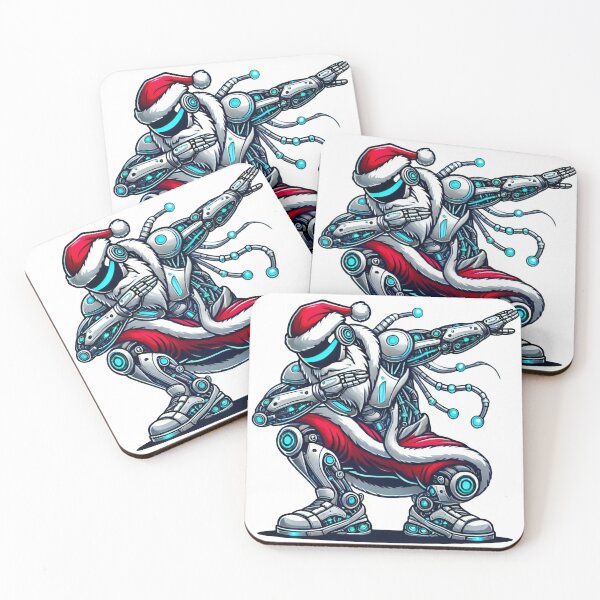 Item preview, Dabbing Robot Santa Claus - Futuristic Christmas Fun designed and sold by lubushop1.