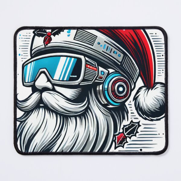 Item preview, Retro Futuristic Santa with High-Tech Details designed and sold by lubushop1.