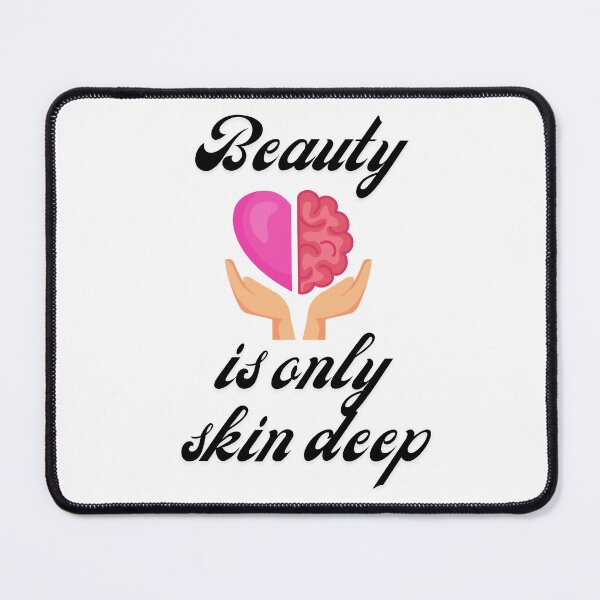 Item preview, Beauty is only skin deep - black - heart and brain designed and sold by ColorfulVertigo.
