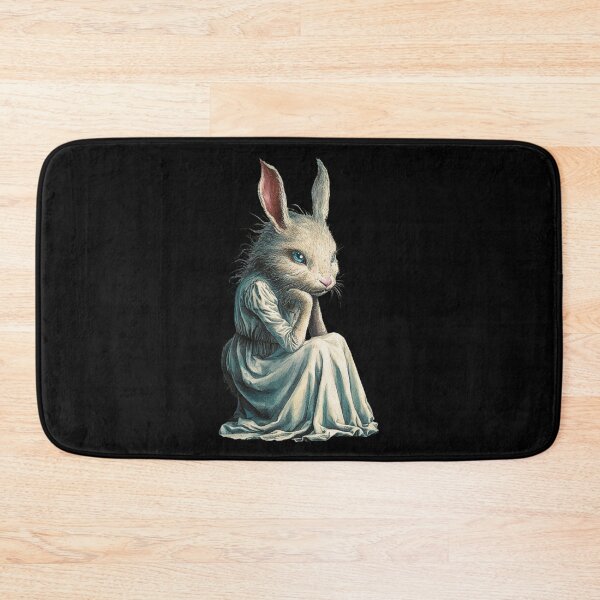 Item preview, Fantasy Blue-Eyed Rabbit Art - Whimsical Animal Illustration designed and sold by love3617.