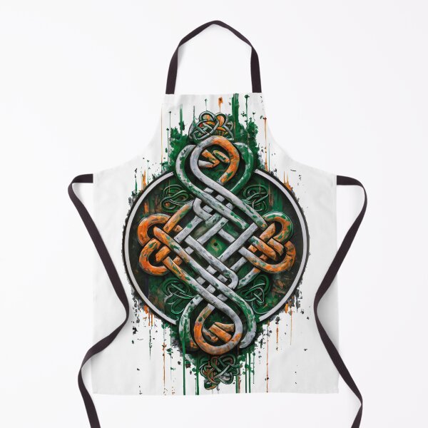 Item preview, Abstract Celtic Cross Design in Irish Flag Colours. designed and sold by REAL IRISH GIFTS.