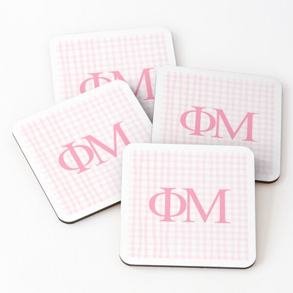 Item preview, phi mu pink gingham designed and sold by creationsbymego.