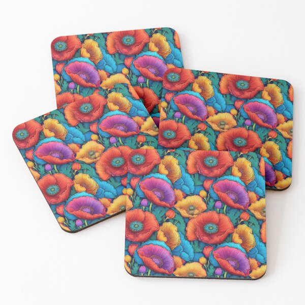 Item preview, Poppy Power: A powerful pattern with poppies symbolizing strength, courage, and resilience. designed and sold by Grang Art Artistic Designs.