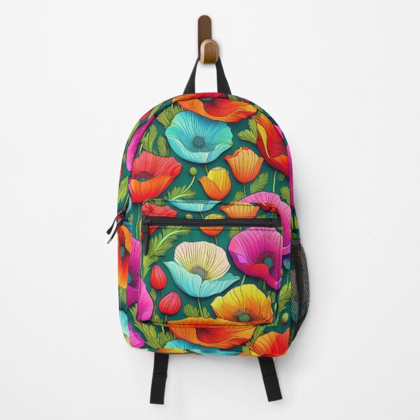 Item preview, Colourful Poppy Power: A powerful pattern with poppies symbolizing strength, courage, and resilience. designed and sold by Grang Art Artistic Designs.
