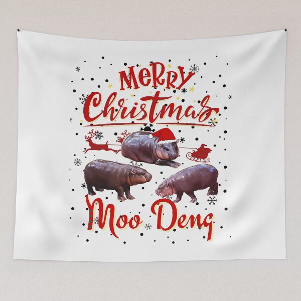 Item preview, Moo Deng Christmas designed and sold by saloui.